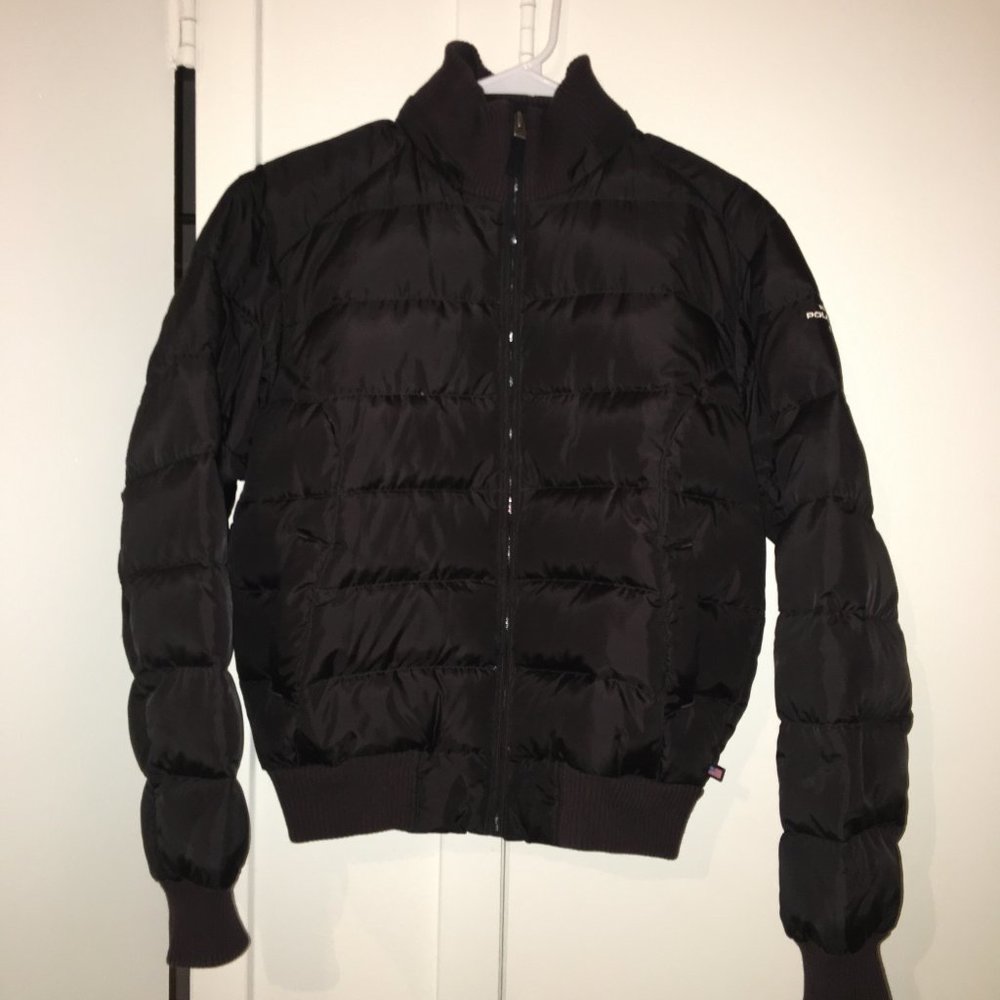 Coat Polo puffy down black